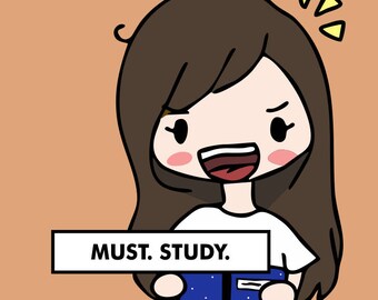 STUDY Stickers / Planner Stickers, Study Session, School, Exam, Test, Review Mode, Library, Student, Scrapbook, Calendar / SD38