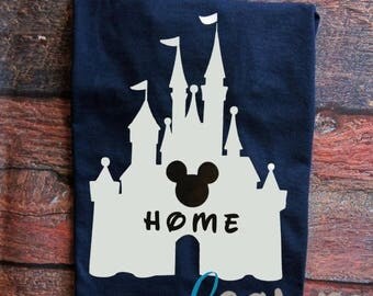 ON SALE Unisex Disney Home Shirt | Home Shirt | Adult Tee | Disney Shirt | Disney Vacation | Magic Kingdom | Castle Shirt