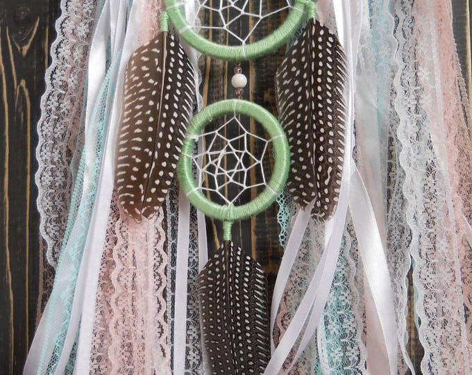 Dream catcher light green wall hanging Boho dreamcatcher light green Home living dreamcatcher large bohemian decor Gigantic dreamcatcer