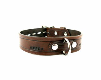 Leather BDSM Collar/ Locking Collar/ddlg Collar/Pet play collar/Mature/Bondage Collar/Slave Collar/BDSM Choker/Sub Collar/Submissive Collar