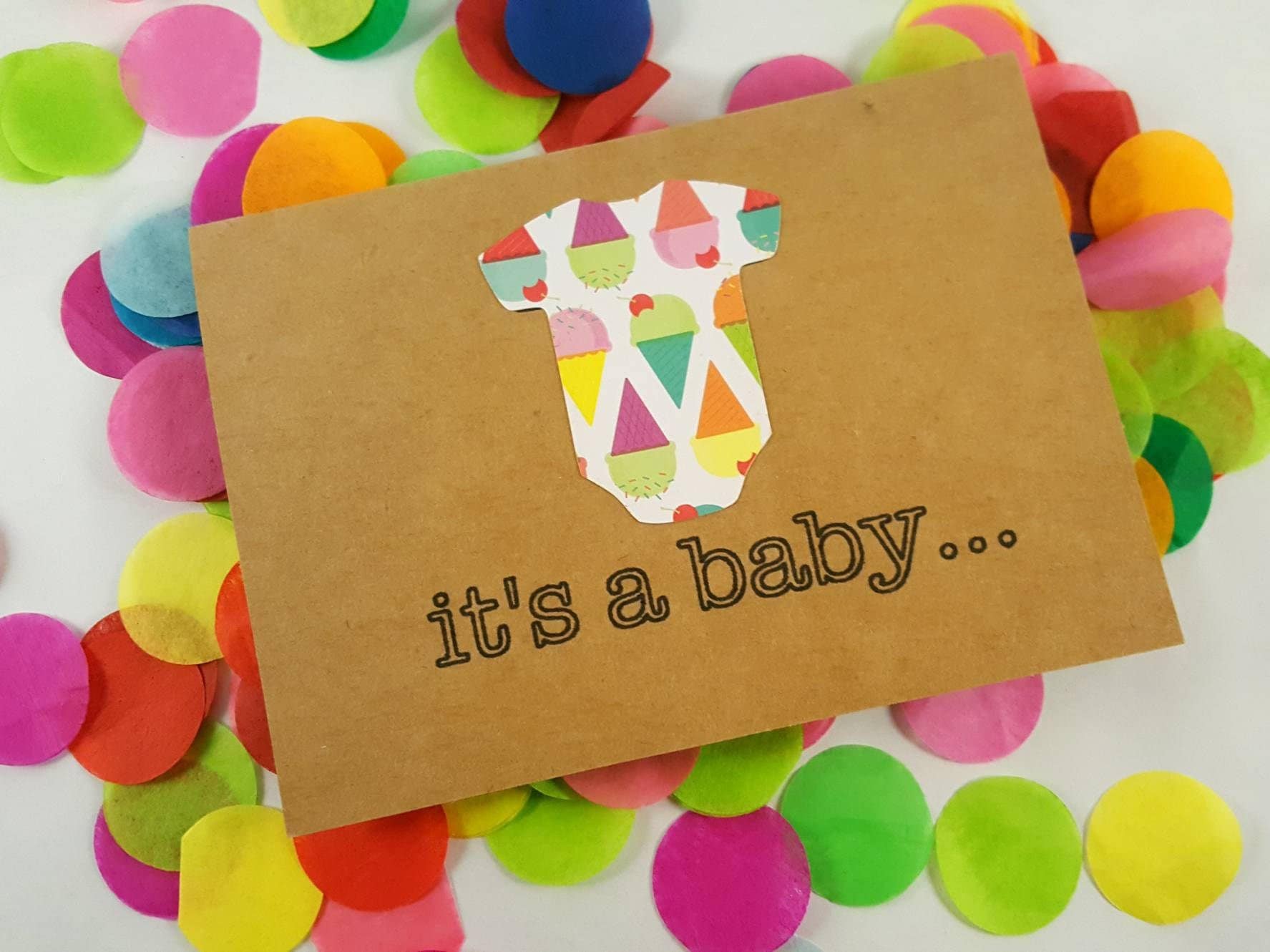 It's a Baby... Glitter Bomb w. Envelope Unassembled