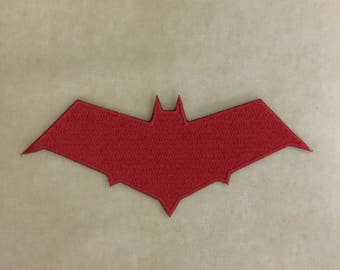 Red Hood Super Hero Logo Iron On Patch