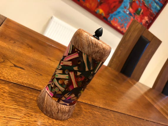 Small Pencil Pot with Black finial