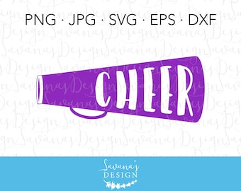 Cheer Megaphone SVG, Megaphone SVG, Cheerleading Megaphone, Bullhorn SVG, Cheer Svg, Svg Cheer, Cheer Svg Files, Cheerleading Decals