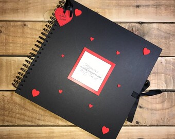 Handmade Personalised Wedding Scrapbook / Photo Album / Gift / Memory book / Anniversary