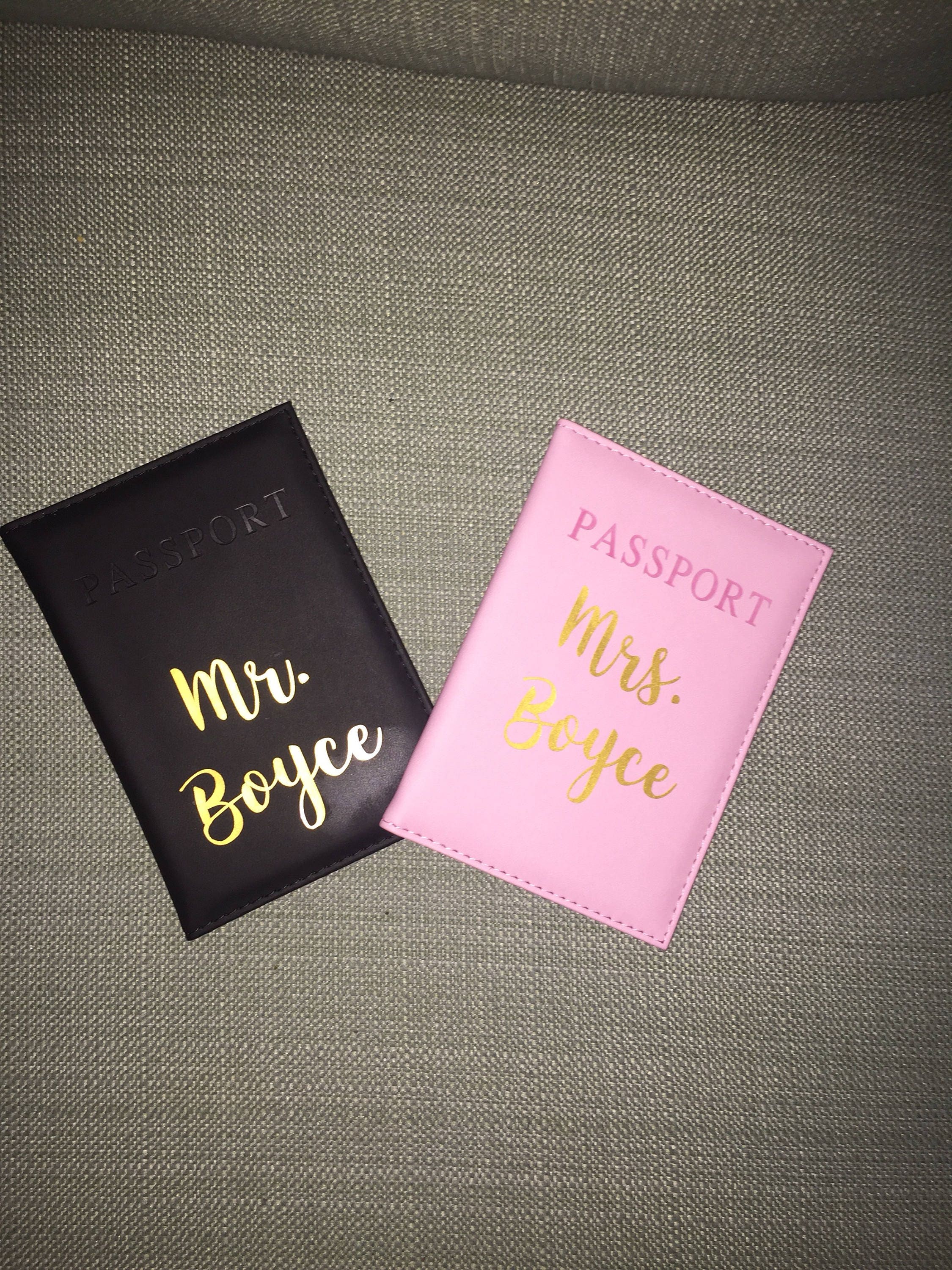 Personalized passport covers