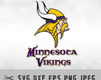 Minnesota Vikings SVG PNG DXF Logo Vector Cut File Silhouette Studio Cameo Cricut Design Template Stencil Vinyl Decal Heat Transfer Iron on