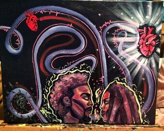 Motions of Love Acrylic Painting