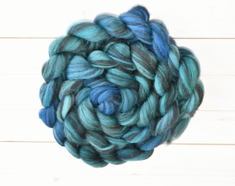 Ocean - Corriedale Combed Top Spinning or Felting Fiber - Twisted Fiber Shop