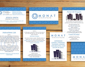 Monat Business Card - Monat Marketing Kit - Monat Hair Care - Monat Global - Monat starter Pack - Monat Flyer