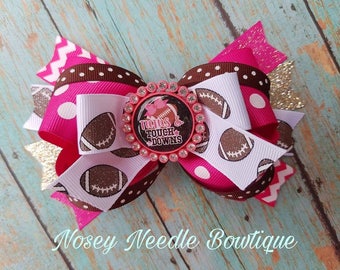 Football hair bow, Football season, Football bow, Football hairbow, Football headband, Football hair clip, Football party, Football outfit