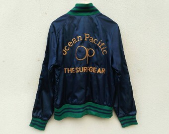 Vintage Ocean Pacific The Surfgear Embroidery Reversible Sukajan style