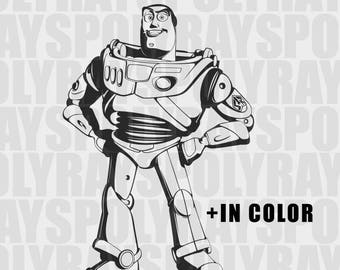 Toy Story svg, Buzz SVG, Buzz Lightyear PNG, EPS, Stencil, Toy Story Vector Files, Disney Clipart, Instant Download