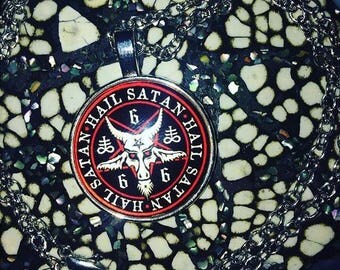 Satan Pentagram Baphomet' Felpa con cappuccio premium donna