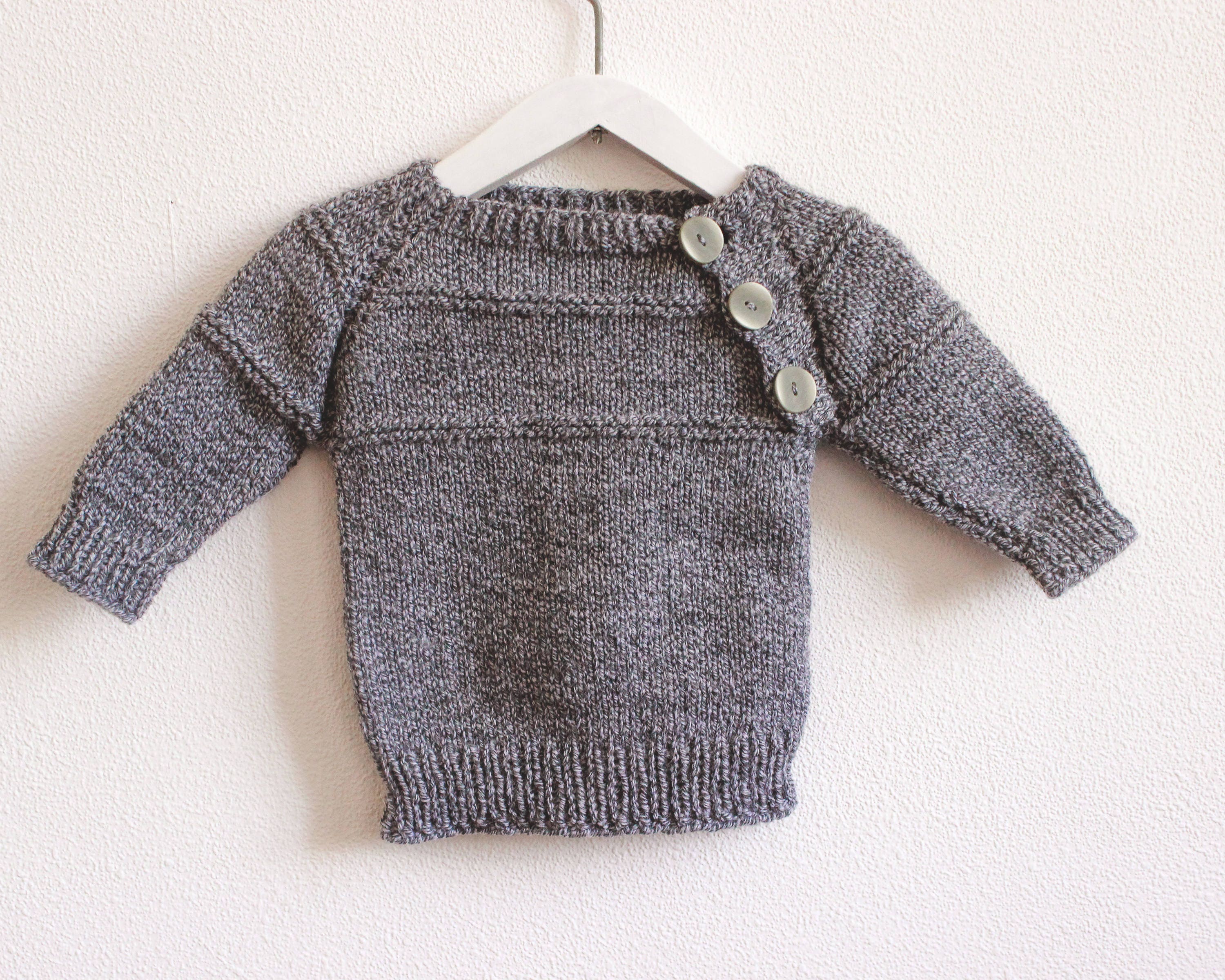 Baby Boy Clothes Knitted Sweater Warm Winter Jumper Handmade Baby