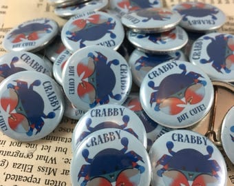 Maryland Blue Crab pinback button badge | Crab Fridge Magnet | Home is where the <3 is wine charms