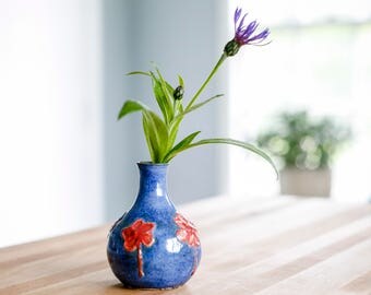 Bud Vase - Ceramic Bud Vase - Handmade Bud Vase - Ceramic Flower Vase - Small Vase