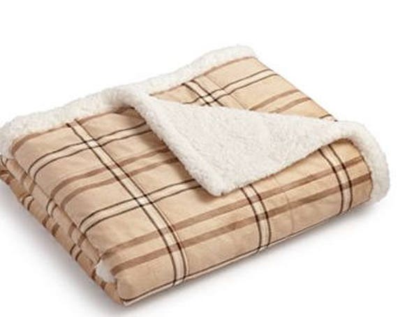 Reversible Micromink Faux Sherpa Adult Weighted Blanket