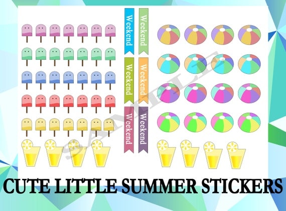 printable stickers summer