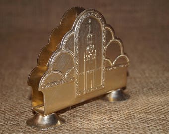Napkin metal Napkin ussr Napkin holder Menu Holder Napkin tidy Napkin dispenser Napkin Table setting Letter holder Made in USSR Old napkin