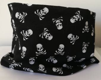 snood tour de cou polaire tete de mort
