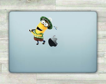 Minions MacBook Decal Minions MacBook Sticker Apple Logo Decal MacBook Pro Decal Despicable Me Vinyl Sticker MacBook Air Decal Retina bn552