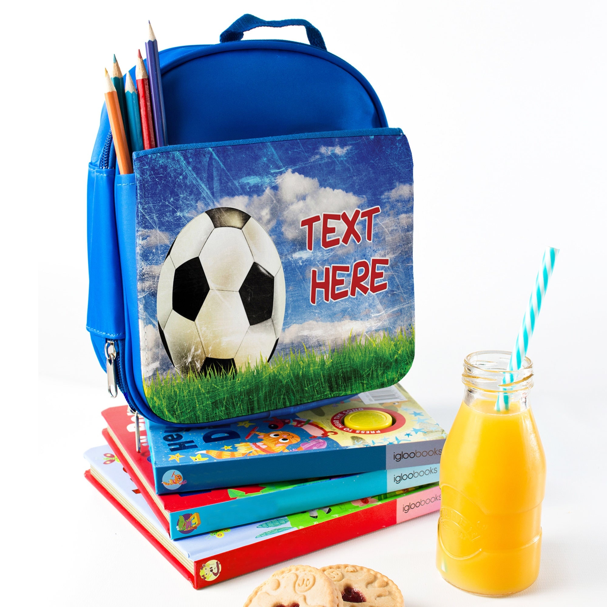 Personalised Football Soccer Lunch Bag Insulated Cool School