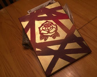 Sunset Rose Painting