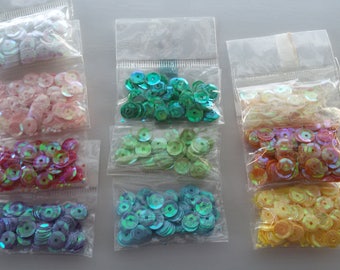 set 10 packets of sequins