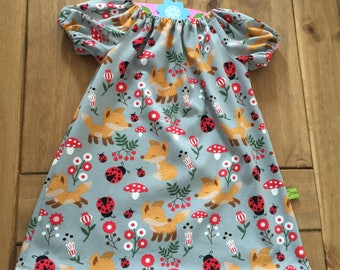 Soft, jersey, peasant dress