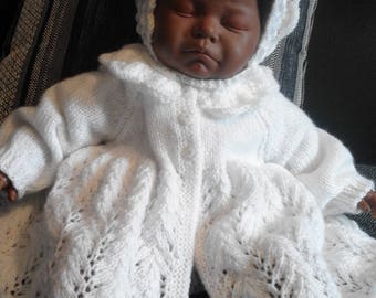 Hand Knitted Matinee Set