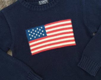 tommy flag cropped sweatshirt