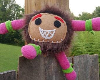 Stuffed monster, stuffed animal, Kakamora, Moana, Moana plush, plushie, Kakamora stuffed monster, Disney Moana