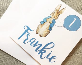 peter rabbit birthday shirt