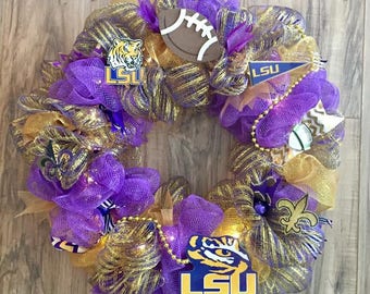 LSU Tigers Football LED Wreath
