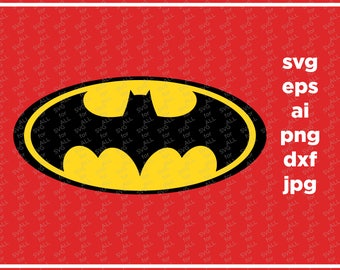 Batman SVG, superhero svg, batman sign, cricut silhouette cutting file, dxf, eps, png, download, Batman clipart, Batman LOGO, Batman png