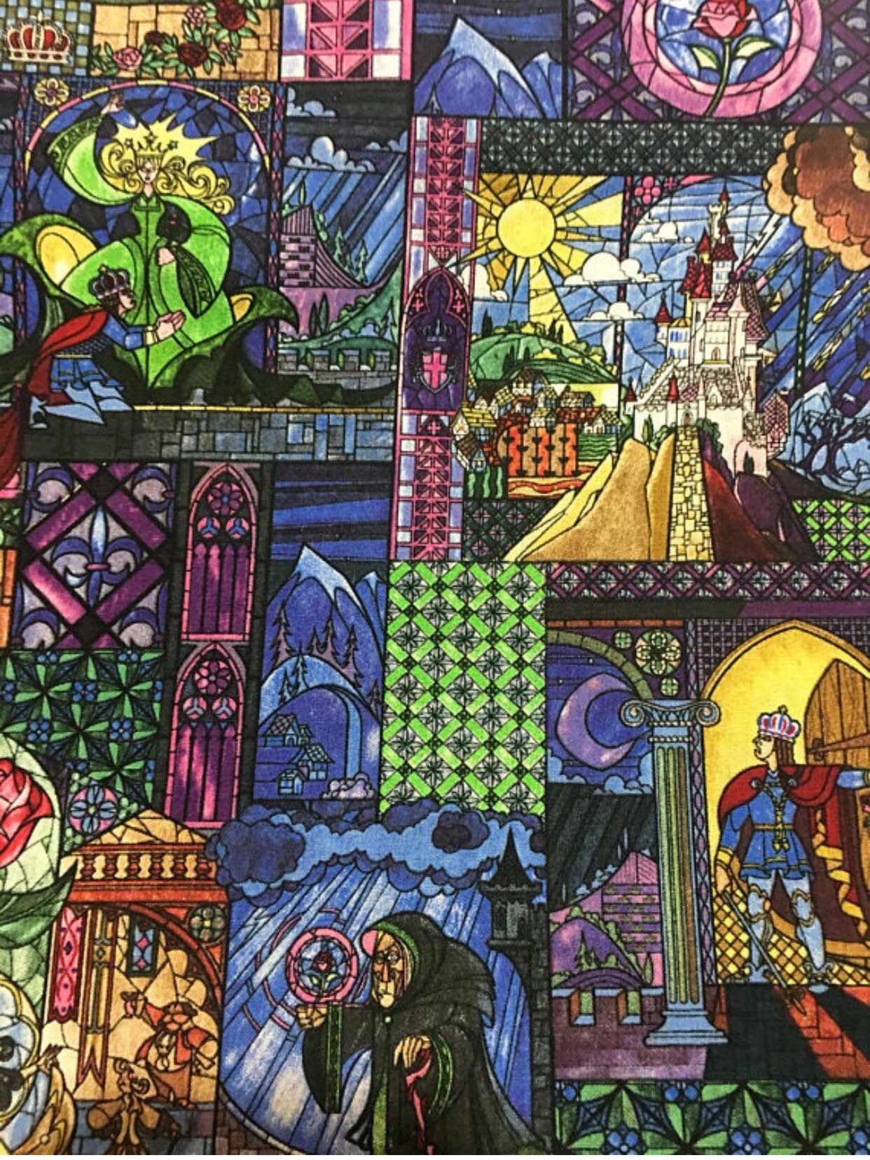 Disney Beauty and the Beast fabric, disney fabric, belle fabric