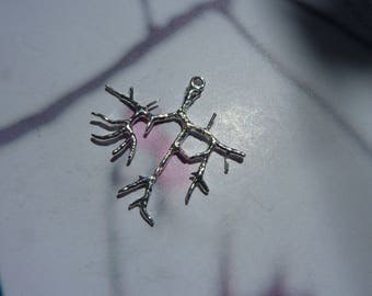 Pendant tree with branches silver-plated 2.8 cm