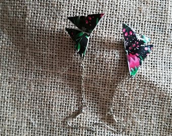 Origami butterfly earrings