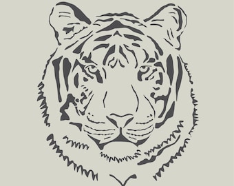 Tiger stencil | Etsy