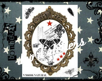 "digital" butterfly vintage baroque frame "