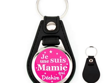 Keychain leather Granny tearing