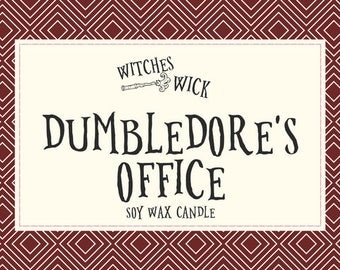 Harry Potter Themed Soy Wax Candle- Dumbledore's Office