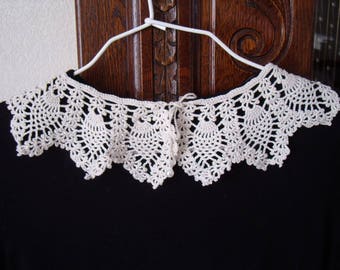 CROCHET LACE PETER PAN COLLAR