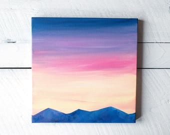 Mountain painting | Etsy