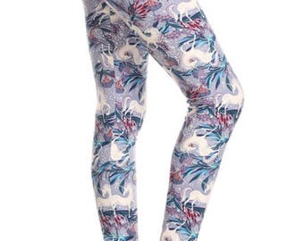 Mystical Unicorn Leggings OS/ Cruvy & kids sizing