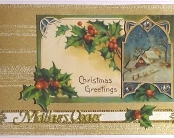 A beautiful bouquet of Holly accompanies your best wishes! new year good year-best wishes-