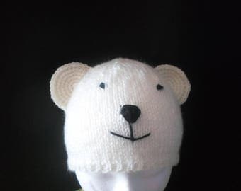 Polar bears 18/24 months acrylic Hat