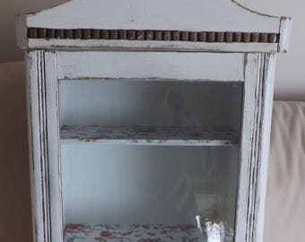Showcase / hanging cabinet (antique watch case)