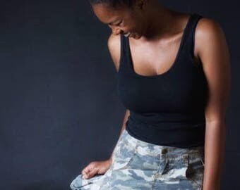 Early 200's Camo mini skirt